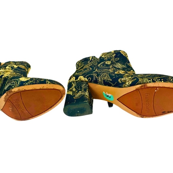 ‼️DISCONTINUED‼️ Franco Sarto Black & Gold Ankle Boots | Size 8M | 38 EU | $55 - Picture 6 of 8